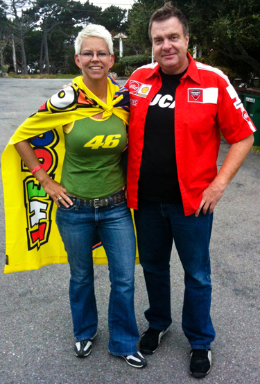 Paul and Leasha at Laguna Seca