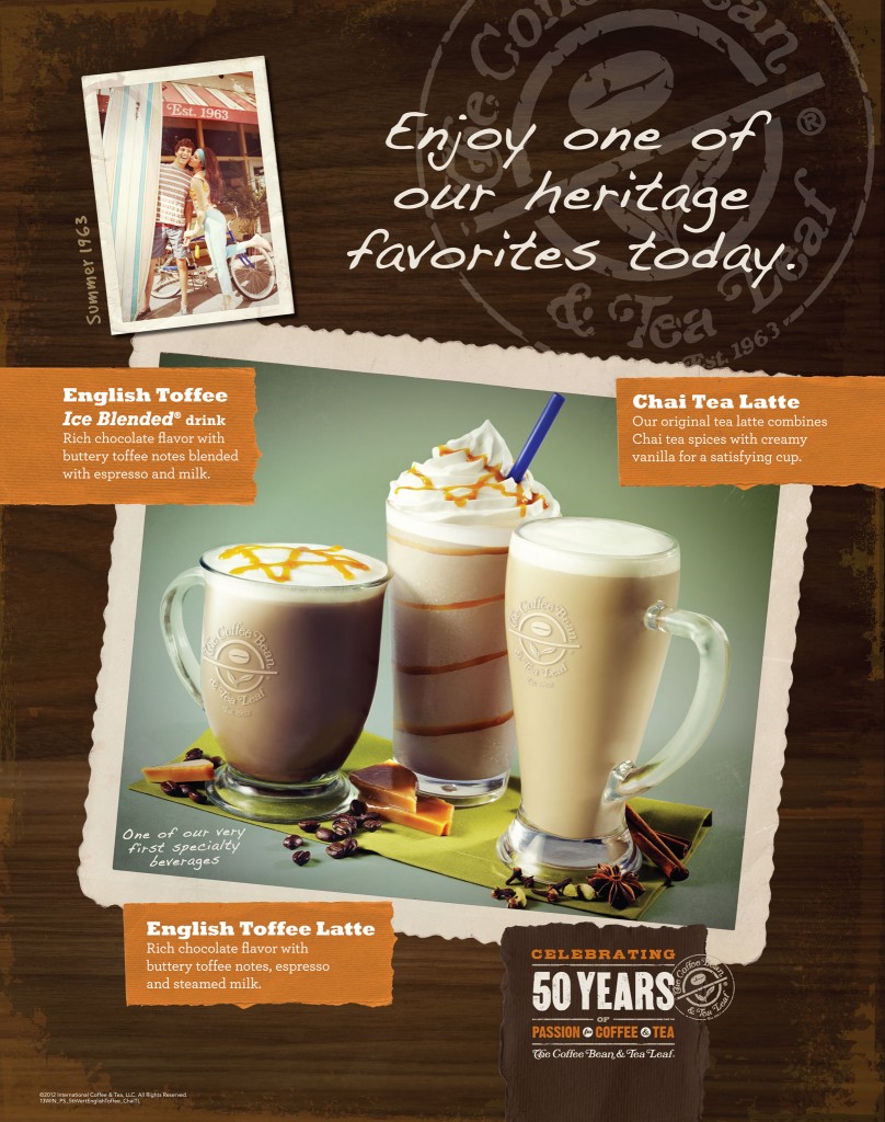 coffee bean and tea leaf anniversary in layout EnglishToffee_Chai