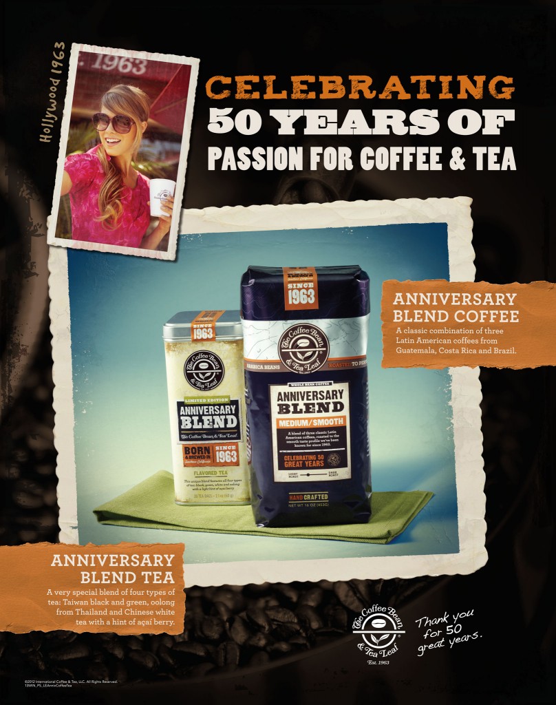 coffee bean and tea leaf anniversary in layout LEAnnivCoffeeTea